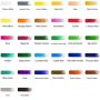 32colors 12ml watercolor paint set with a palette tray and paint brush for artist