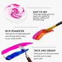30 colors 12ml with 10 brushes & 3 Painting Canvas 1 Paint Knife Palette Sponge, non-toxic acrylic paint set for artists