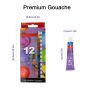 watercolor 12color 12ml paint tube watercolor set Non Toxic Students Grade Art Kit Paints