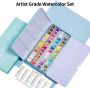 wholesale watercolor paint set metallic 48colors paint supplies in metal box for art