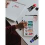 6pcs 75ml professional acrylic paint set for artist painting in tube
