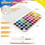 hot sale paint cake 48color paint cake set with a brush a water brush pen