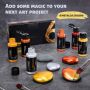 multi 6 color professional grade sets acrylic metallic gold paint