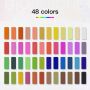 art supplies 48 colors watercolor paint set with 8 watercolor paper 1 white watercolor paint and others for painting