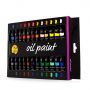 professional rich vivid 24 color set of art oil paint in 12ml tubes