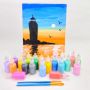 Custom Art Supplies Paint Set,DIY Drawing Art Paint Brushes for Acrylic Paint Set for Kids