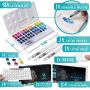 high quality multi colors watercolor paint set with 15 Paper Pads 3 Water Brush Pens Palette and Sponge