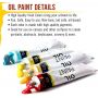 artist oil paint set 12/24/36 colors oil paints Rich Vivid Colors for Artists, Students, Beginners