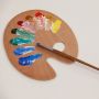 Art Supply Permanent Waterproof 12 Colors Acrylic Paint Set for T-shirt,Rock,Wood,Glass Oil Based Acrylic Paint
