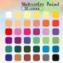 36colors drawing watercolor paint set in Tin Box with sketch pencil ,watercolor pad,,brush for artist