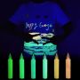 KHY Creativity DIY Doodle UV Rock Painting Kit for Kids Glow in the Dark Acrylic Paint