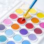 hot aritst drawing 36colors watercolor paint set with 10 Brushes of Different Sizes
