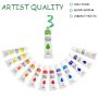 24 Vivid Colors Art Craft Supplies Rock Wood Ceramic for Canvas Painting Acrylic Paint Brush Kit
