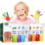 acrylic paint colors 8 non-toxic washable paints for kids finger paint