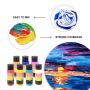 Customized 24 Colors 60ML Non-toxic DIY Painting Art Set Acrylic Paints for Artist