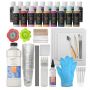 factory wholesale full set Acrylic Pouring Kit- Includes Acrylic Paint, Pouring Medium, Silicone Oil, Tarps, Gloves