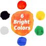 DIY Crafts 6 Bright Colors Non-Toxic Washable Eco Friendly for Kids Art Set Finger Painting