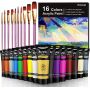 Hot Sale 75ML Plastic Tube Packaging Pastel Acrylic Art Paint customized brand