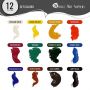 Promotional 12 Colors Soluble Watercolor Paint Set For Kids Painting