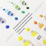 24 Vivid Colors Non Toxic Acrylic Art Craft Paint Supplies for Canvas Wood Ceramic Rock Painting, Rich Pigments