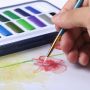 12 Colors big size Solid water color aquarelle watercolor paints set water colour with tin box