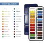 Fast delivery box paint watercolor 24 colors solid pigment paint set watercolor with tin box