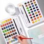 Factory eco friendly professional pan 36color solid watercolor paints set