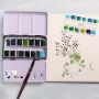 Fast delivery custom half pan tin watercolor refills watercolor paint set 12 colors