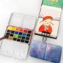 Fast delivery watercolor paintwatercolor paint cheap professional watercolor 24 colors with metal case