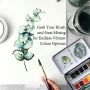 Fast delivery custom half pan tin watercolor refills watercolor paint set 12 colors