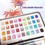 OEM ODM 36 colors glitter metallic solid pearl watercolor pearly watercolor paint