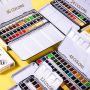 Professional superior 12 24 36 48 colors portable watercolor paint set for painting
