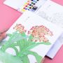 Direct sale oem new brush paint watercolour pans 24 colors with removable palette