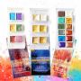 Cheap 6 colors gold metalic water color set pearlescent watercolor pastel watercolor paint