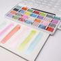 26 colors metallic glitter shimmer watercolor paints set half pan semi-dry water colors painting water colour watercolour