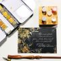12 colors non toxic glitter paint metallic water colour watercolour metallic with pen
