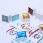 36 water color glitter art metallic watercolor glitter paint painting set pearl metallic