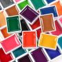 24 aquarelle watercolor paints set half pan semi-dry water colors painting semi-dry water colour watercolour