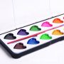 12 heart water color painting semi-dry watercolor paint set water colors set water colour