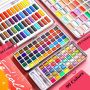 90 colors Solid water color watercolor watercolor paint set