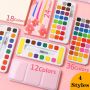 18 Tempera Paint Water Colour Watercolour Paint Set Cakes Water Color Watercolor Cake Set Painting