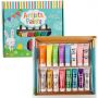 Professional refill diy kids artist 18 colors waterbase acrylic paint tube set