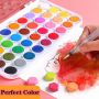 Factory 36 non-toxic water color watercolor cake set half pan watercolor cake painting water colour watercolour paint set cake