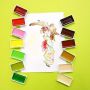 12 aquarelle watercolor paints set half pan semi-dry water colors painting semi-dry water colour watercolour for paper