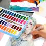 48 water color custom watercolor cake set cakes painting metallic water colour watercolour paint set cake