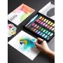 36 non-toxic water colour watercolour cakes watercolor water color paint cake set half pan watercolor cake painting