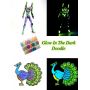 24 colors market custom every colour manes heavy body glow in the dark acrylic paint in bottles