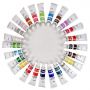 Online tempera paint non-toxic professional kids set tube art acrylic paint medium set of 24 acrylic paints