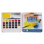 Multi-effect 12 half pans and 24 half pans oval box/ square metal box/round metal box watercolor