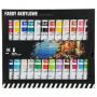 Online tempera paint non-toxic professional kids set tube art acrylic paint medium set of 24 acrylic paints